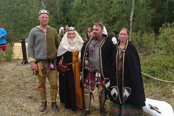 Nordmarks tan Bjaere och tanista Maria med Nordmarks furst Ludvig och furstinna Blenda - MTV 20160808 - Foto Åsa Fredriksdotter